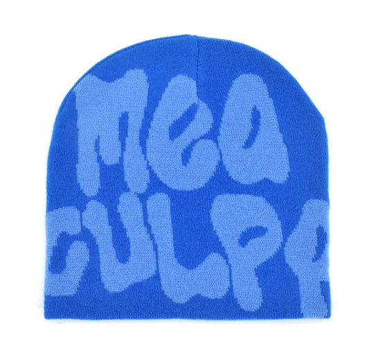 VOVE Graphic Text Beanie Strong Blue