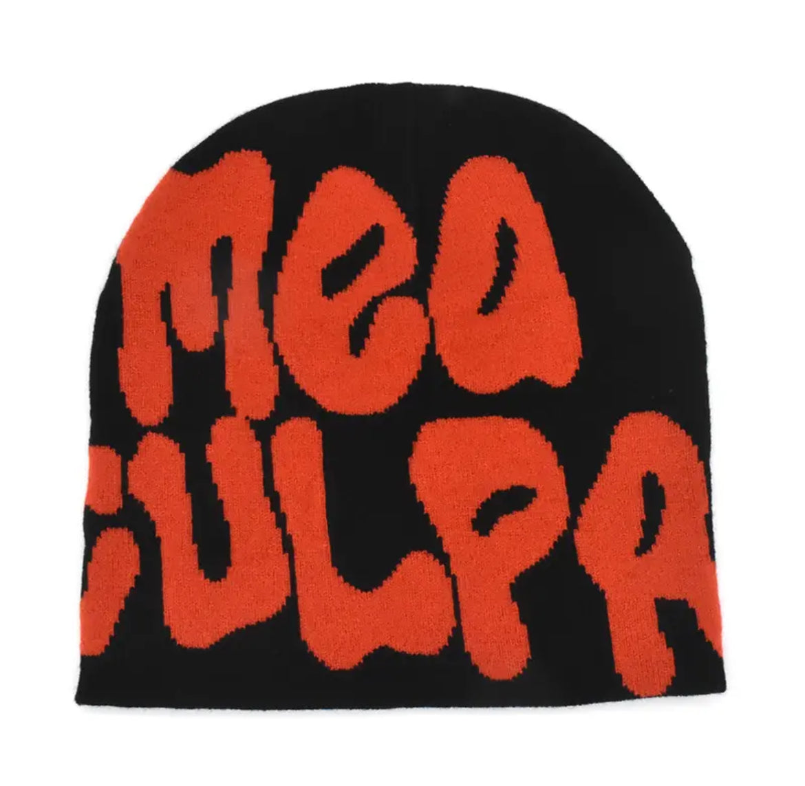 VOVE Graphic Text Beanie Red