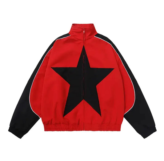 VOVE Star Zip Up Jacket Red