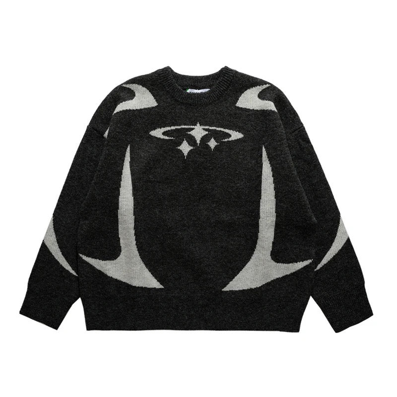 VOVE Cotton Knit Sweater Black