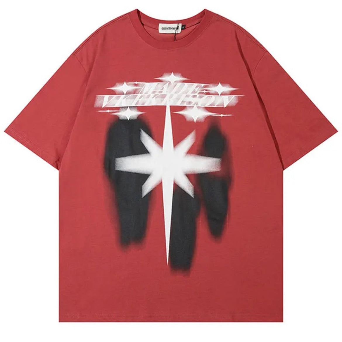 VOVE North Star Print Graphic T-Shirt Red