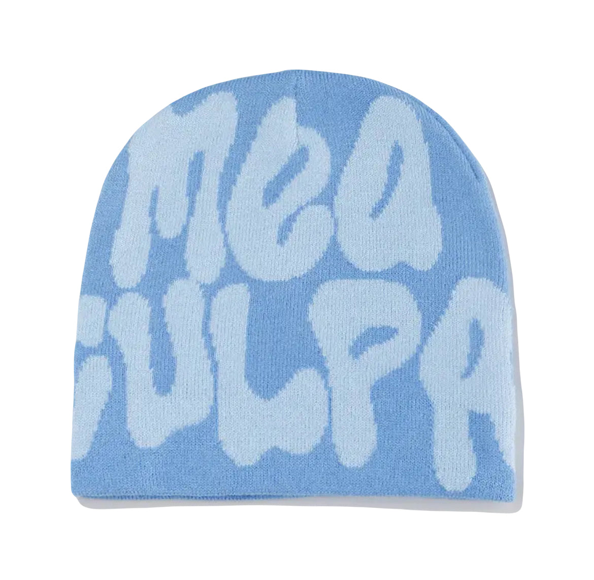 VOVE Graphic Text Beanie Sky Blue