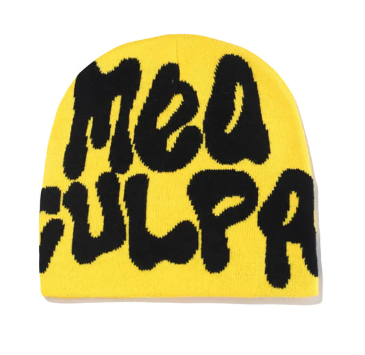 VOVE Graphic Text Beanie Yellow