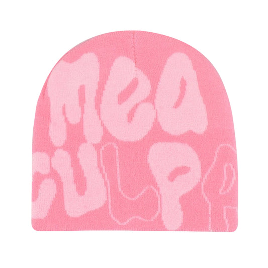 VOVE Graphic Text Beanie Strong Pink