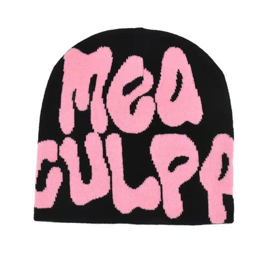 VOVE Graphic Text Beanie Pink