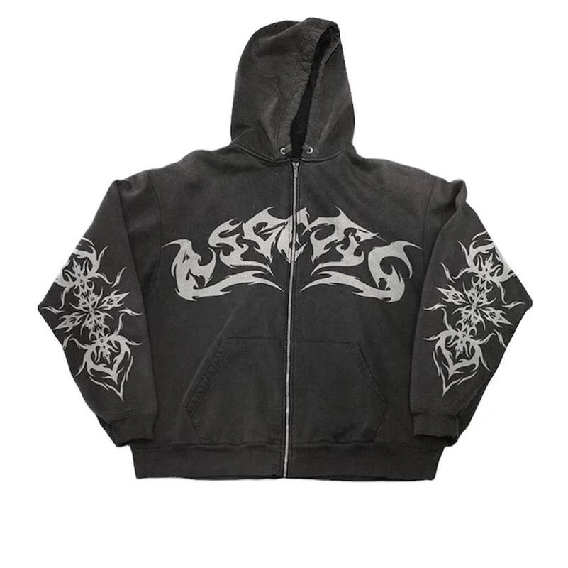 VOVE Graphic Design Hoodie Black