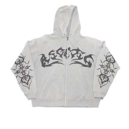 VOVE Graphic Design Hoodie White