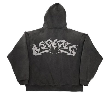 VOVE Graphic Design Hoodie Black