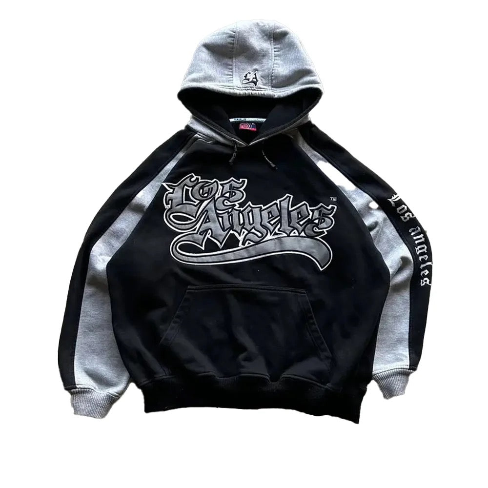 VOVE Los Angeles Text Hoodie Black