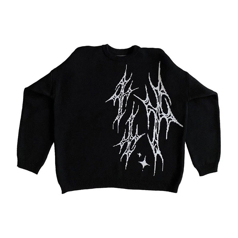 VOVE Gothic Design Sweater Black