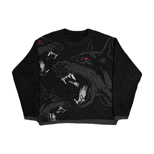 VOVE Demon Dog Sweater Black