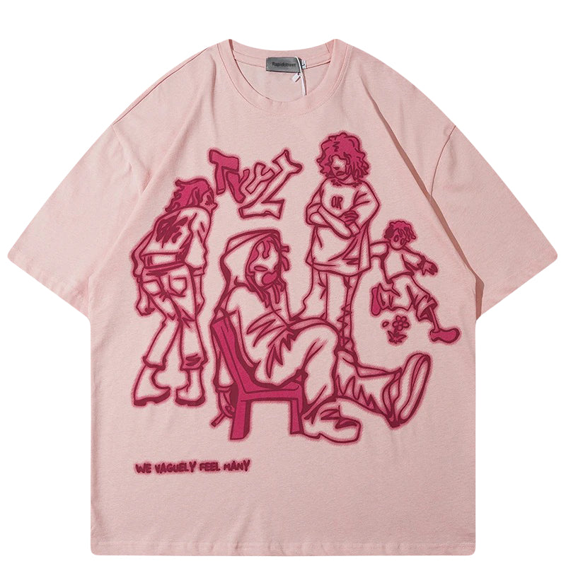 VOVE Cartoon Dream T-Shirt Baby Pink