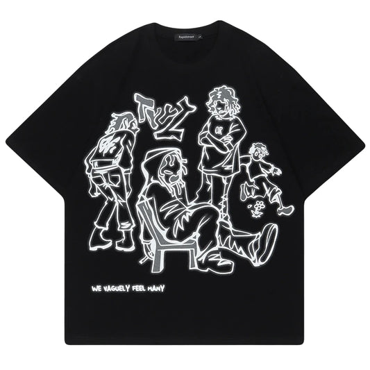 VOVE Cartoon T-Shirt Black