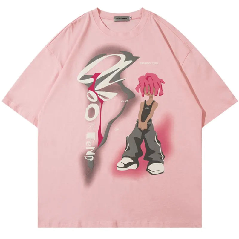 VOVE Pink Dread Head T-Shirt Candy Floss Pink