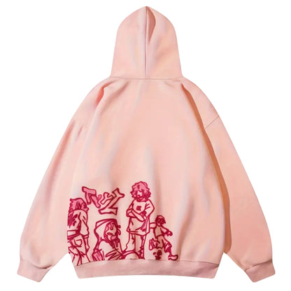 VOVE Cartoon Dream Hoodie Baby Pink