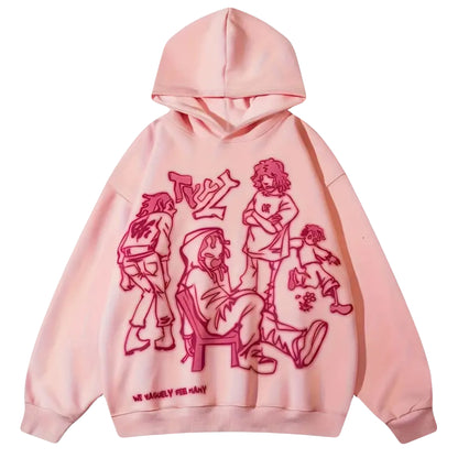 VOVE Cartoon Dream Hoodie Baby Pink